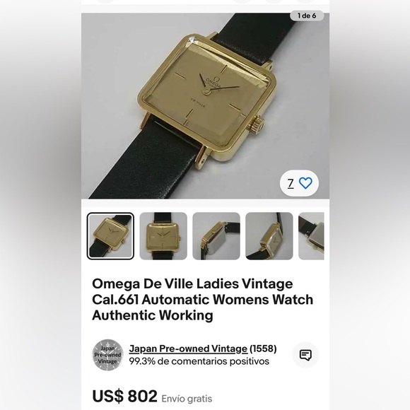 Omega DeVille AUTOMATIC “Emerald” Andrew Grima UNISEX Watch cal. 663 - Picture 16 of 17